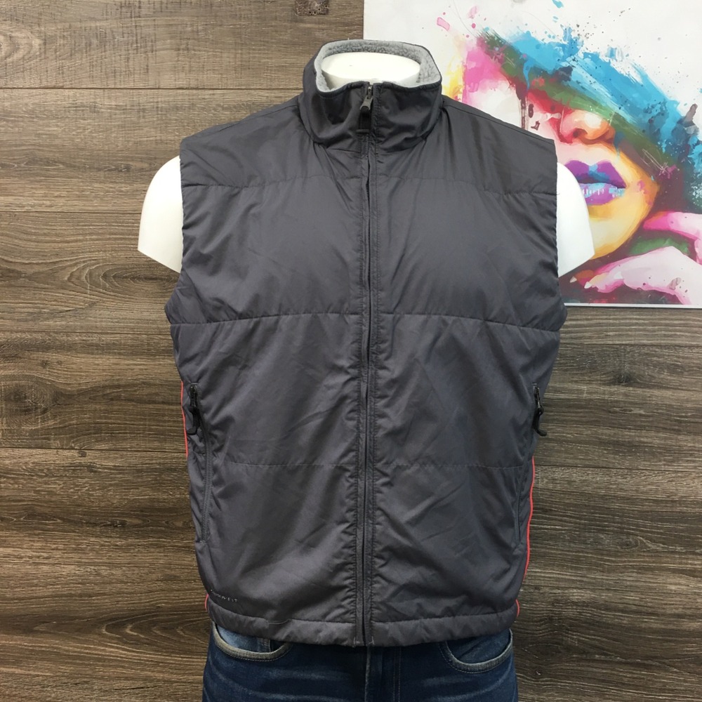 VINTAGE Nike ACG Therma Fit Puffer Vest Men's Thermal Sherpa Lined Gray Size L